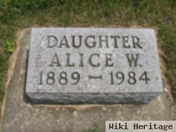 Alice W Burney