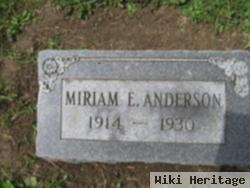 Miriam E. Anderson