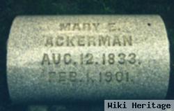 Mrs Mary Sandercock Ackerman