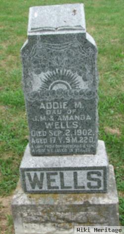 Addie M Wells