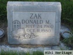 Donald M Zak