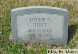 Luther D Hunt