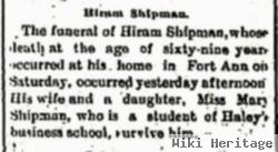 Hiram A Shipman