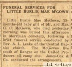 Burlie Mae Mcgown