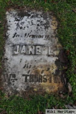 Jane L Thurston