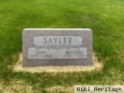 Johann "john" Sayler