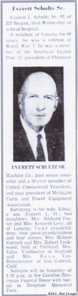 Everett Laudelle Schultz, Sr