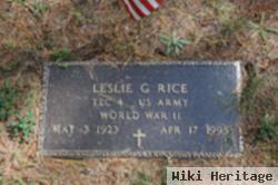 Leslie G. Rice