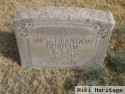 Mrs Herndon Durham