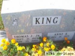 Thomas J King, Jr