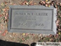 Marion E Greer