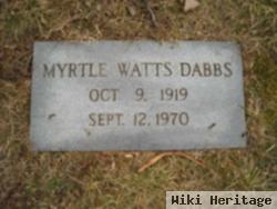 Myrtle Watts Dabbs