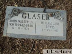 John Walter Glaser, Jr