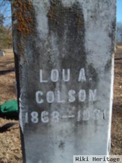 Luthina A "lou" Robertson Colson