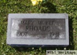 Mary Mckee Rhoads