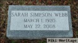 Sarah Simpson Webb