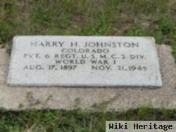 Harry H Johnston