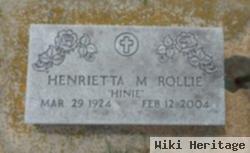 Henrietta M "hinie" Rollie