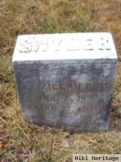 Zillah P. Snyder