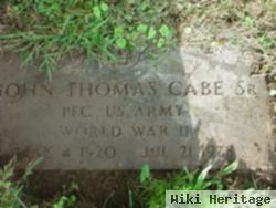 Pfc John Thomas Cabe, Sr