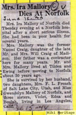 Naoma C. Craig Mallory