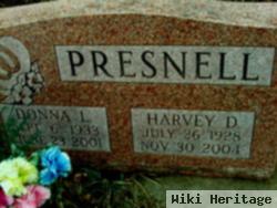 Harvey D Presnell, Sr