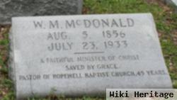 W. M. Mcdonald