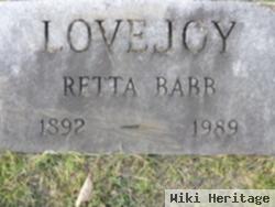 Retta Babb Lovejoy