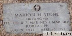 Pfc Marion H Stone