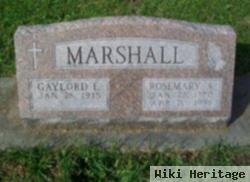 Rosemary A Peters Marshall