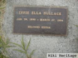 Effie Ella Bullack