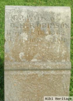 N J Robinson