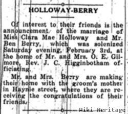 Clara Mae Holloway Berry