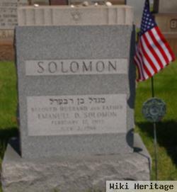 Emanuel D Solomon