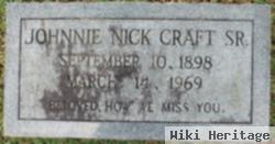 Johnnie Nick Craft, Sr