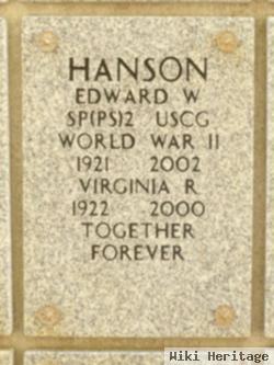 Virginia R Hanson