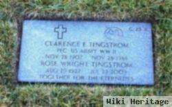 Pfc Clarence Elmer Tingstrom