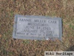 Fannie Miller Carr Musselman