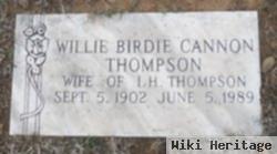 Willie Birdie Cannon Thompson