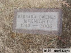 Barbara Owenby Mcknight