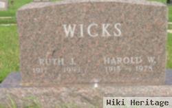 Harold Walter Wicks