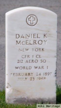 Daniel K Mcelroy