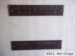 Irma D Speckman