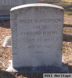 Maude H Anderson Boyd