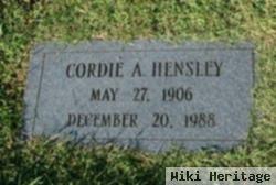 Cordie A. Hensley