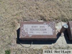 Mary Ann Hendrickson