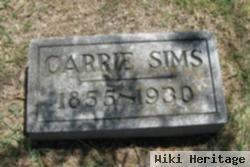 Mary Caroline "carrie" Foster Sims