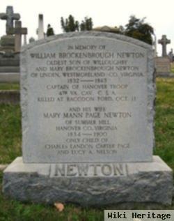 Capt William Brockenbrough Newton
