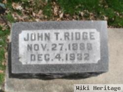 John T Ridge