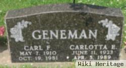 Carl F Geneman